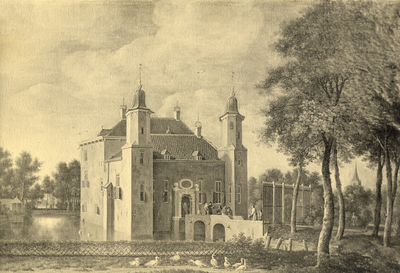 107390 Gezicht op het Huis te Linschoten (Noordlinschoterdijk 15) te Linschoten.